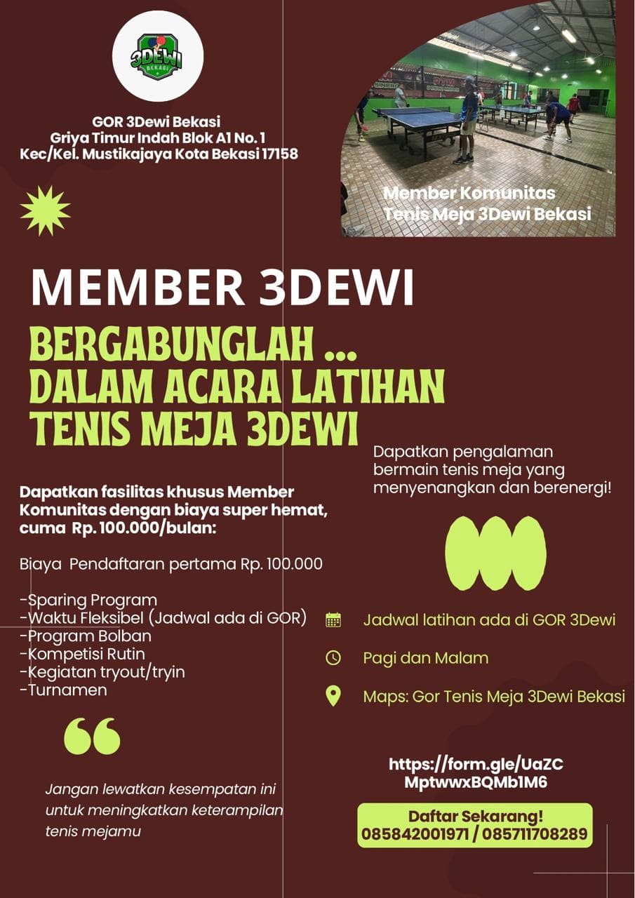 Komunitas Tenis Meja - Sesi Latihan Pagi 5